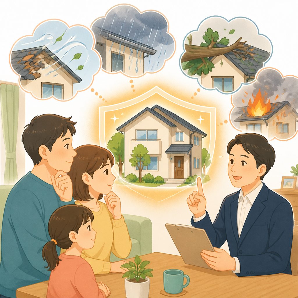 火災保険の住宅修理トラブル|自己負担0円の勧誘に注意のイメージイラスト