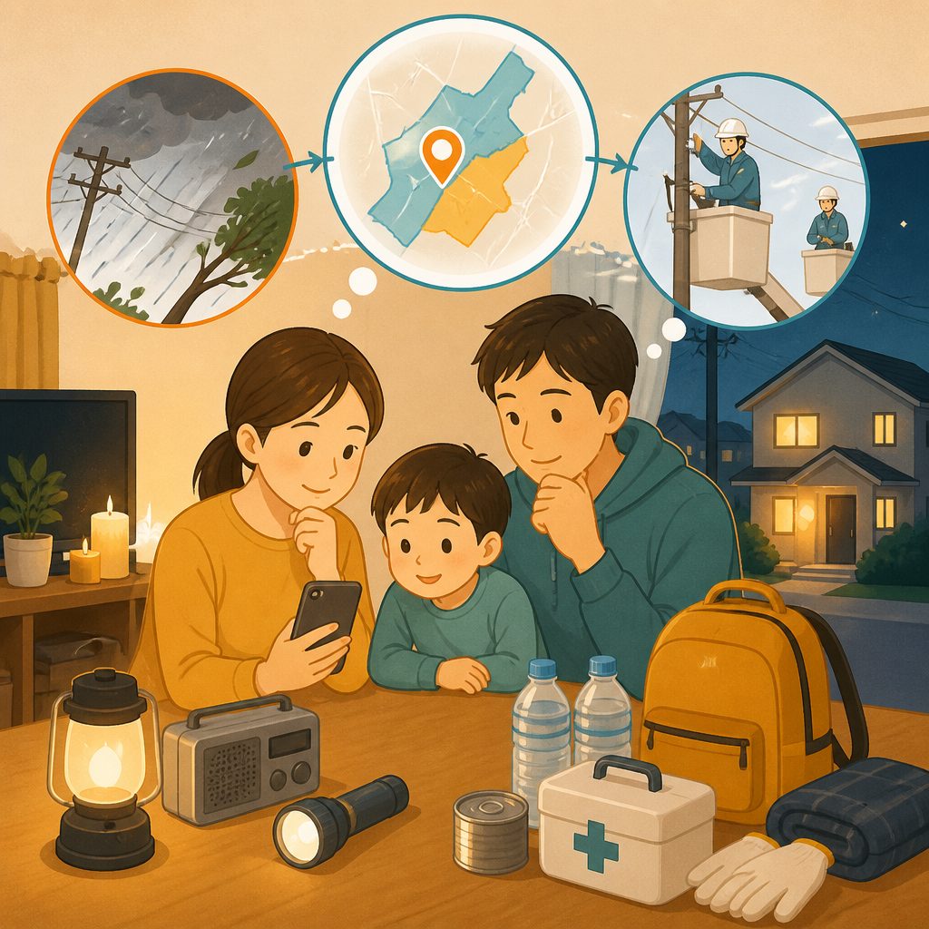 停電はいつ復旧する?調べ方と正しい連絡先のイメージイラスト